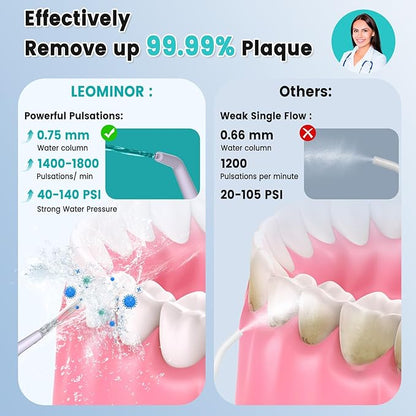 Leominor Water Dental Flosser Pick - Image 3