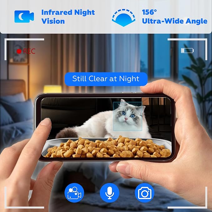 TYM Automatic Cat Feeder with 2 Camera - Image 3