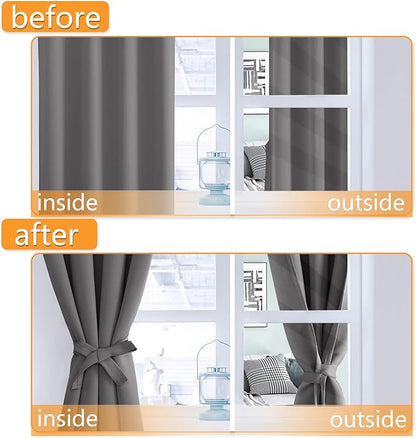 Hiasan Blackout Curtains for Bedroom, 42 x 84 Inches Long - Image 5