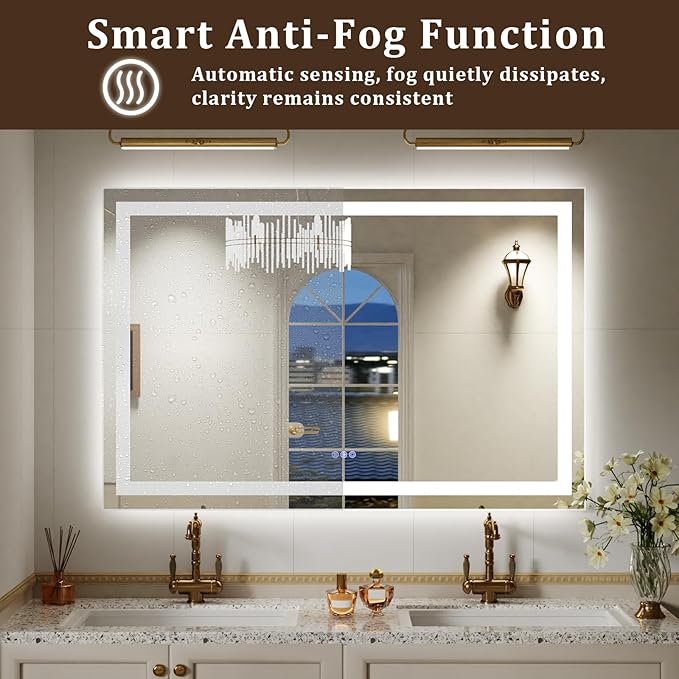 36"x 30" LED Bathroom Mirror, Wall Vanity Mirrors - Image 5