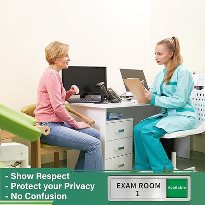 Exam Room Sign, Exam Room Numbers, In Use/Available Slider Door Signs - Image 4