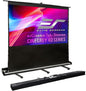 Elite Screens ezCinema Tab-Tension CineGrey 4D, 121-inch 16:9, Manual Floor by EliteScreensInc