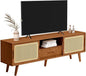 HollyHOME Bamboo TV Stand with Storage by HollyHOME