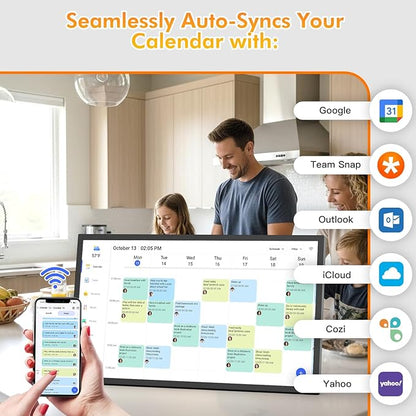 27" Digital Calendar for-Family-Schedules Wall-Planner - Image 5
