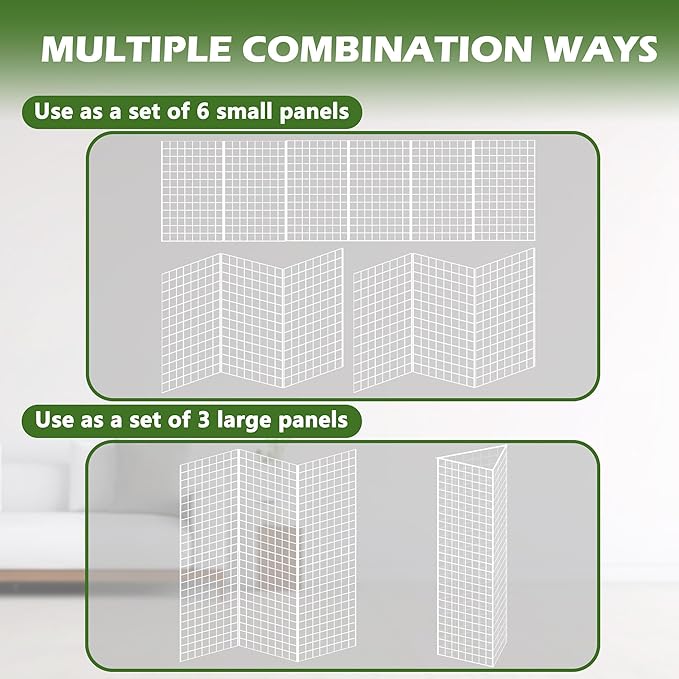 Koretech Grid Wall Panels 3 Pcs, Commercial Grade Gridwall Panels, Metal Grid - Image 4