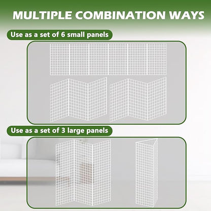 Koretech Grid Wall Panels 3 Pcs, Commercial Grade Gridwall Panels, Metal Grid - Image 4