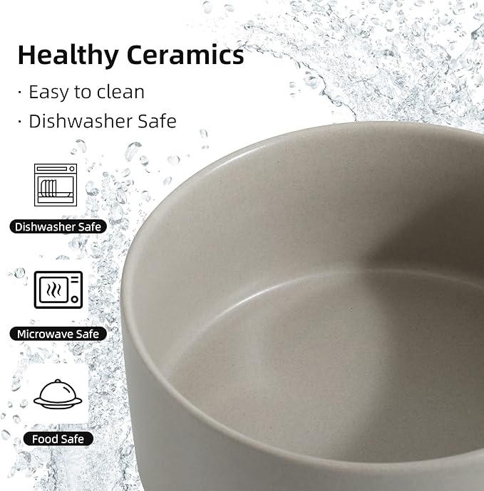 Non-Slip 8.2inch Ceramic Dog Food and Water Bowl - Image 4