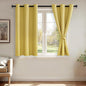 JIUZHEN Light Yellow Blackout Curtains by JIUZHEN