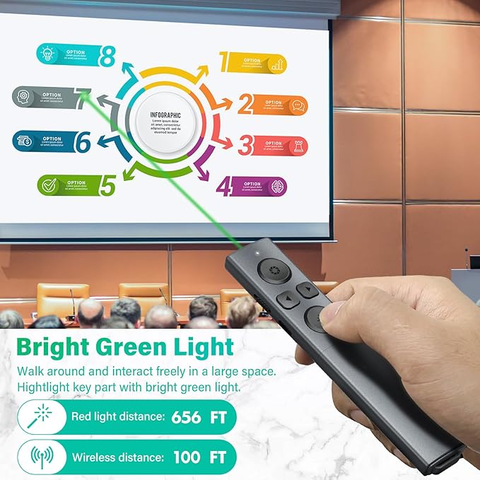 2 in 1 USB Type C Presentation Clicker - Image 3