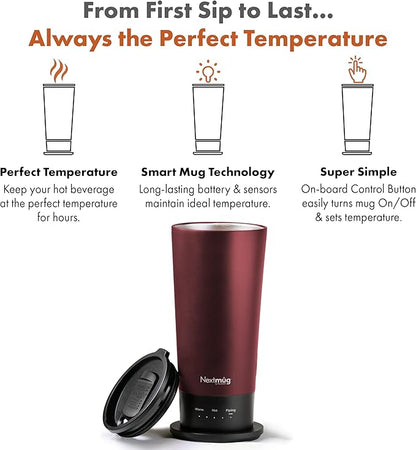Nextmug Go - Temperature-Controlled, Self-Heating Travel Mug - Image 2