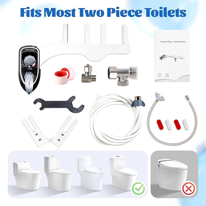 Toilet Attachment for Toilets Seat, Self-Cleaning Hot&Cold Water Bidet-Toilet - Image 7