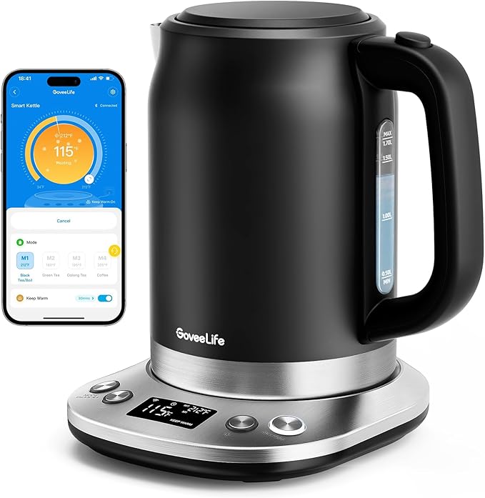 GoveeLife Smart Electric Kettle Temperature Control, WiFi Electric Tea Kettle by GoveeLife
