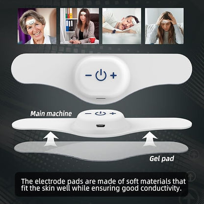 Electric Headache Migraine Relief Head Massager Rechargeable TENS Units Digital - Image 5