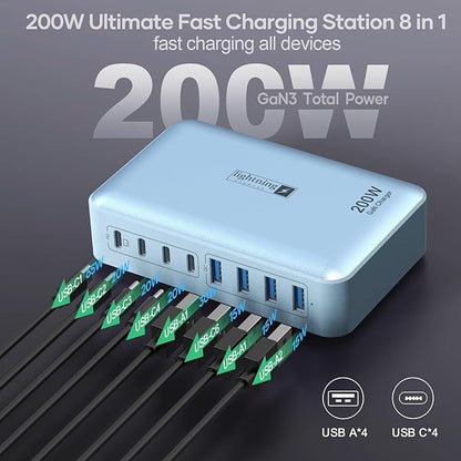 8-Port Multi Charging Stations 200W - Image 3