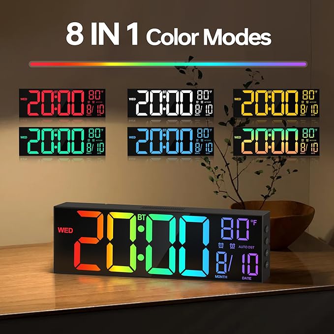JALL 16.2" Large Digital Wall Clock - Image 5