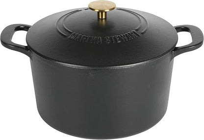 MARTHA STEWART Gatwick 7-Quart Enamel Cast Iron Dutch Oven Pot by MarthaStewart