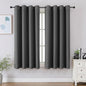 CUCRAF Light Grey Blackout Curtains 45 Inches Long, Thermal Insulated Noise by CUCRAF