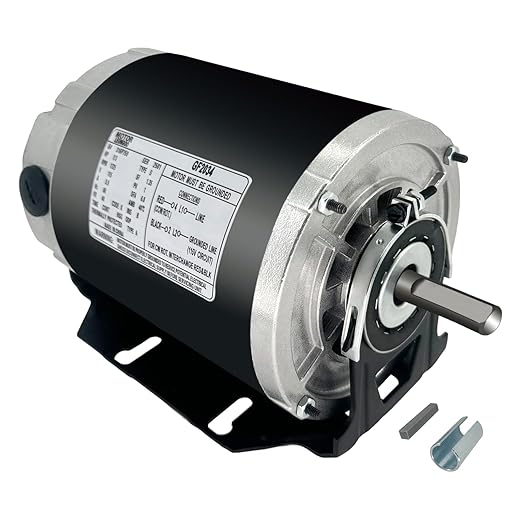 GF2034 Blower Motor 1/3HP 115V 60Hz 1725RPM 48FR Replaces Packard 45013 Ao by LEUNGOOMOTOR