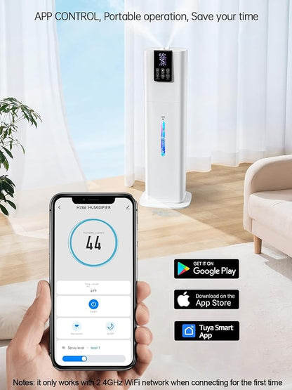 8L Smart Humidifiers for Bedroom Large Room, 2.1Gal Cool Mist Top Fill Diffuser - Image 2