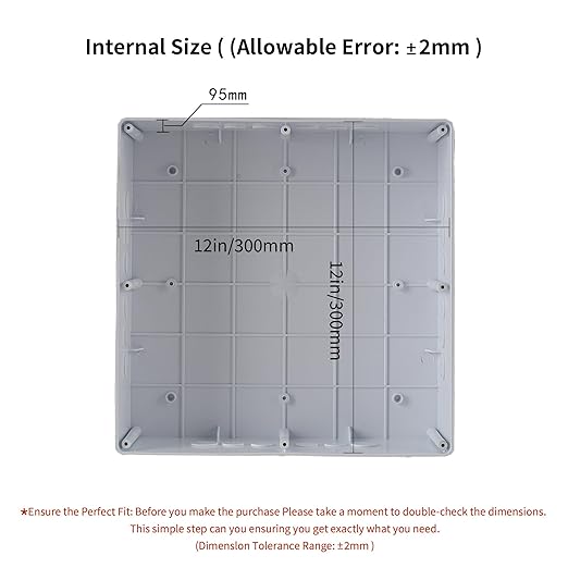 12" x 12" x 4" PVC Plastic Junction Box - Image 4