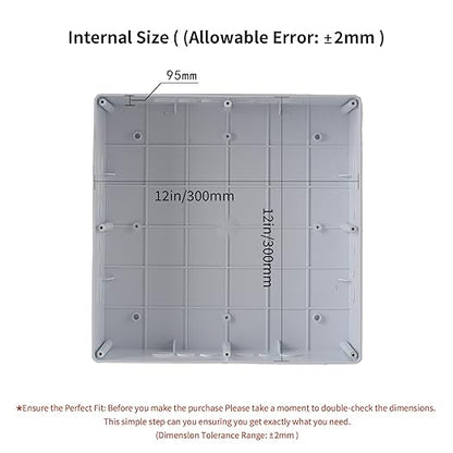 12" x 12" x 4" PVC Plastic Junction Box - Image 4