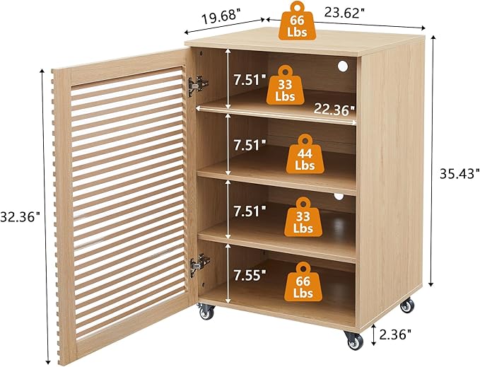 LEVNARY 5-Tier AV Media Cabinet - Image 2
