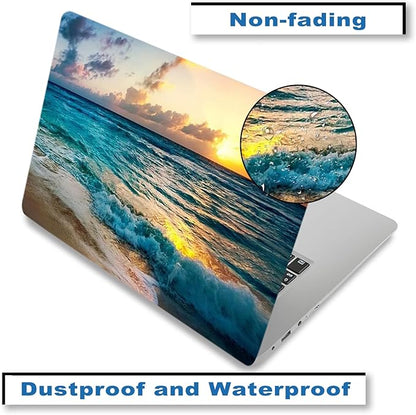 Laptop Skin Sticker Decal, Decorative Removable, Sunset Beach - Image 5