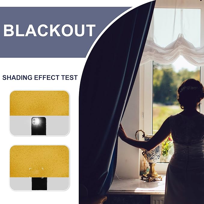 JIUZHEN Blackout Curtains for Bedroom - Image 3
