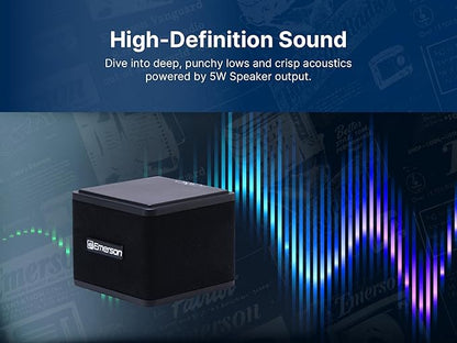 Emerson EAS-3006-BK Sound Blox – Wireless Magnetic Stackable Bluetooth Speakers - Image 6