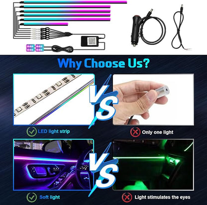 Dreamcolor Acrylic Interior Car Light 10 in 1 Automotive Ambient Light Kits - Image 2