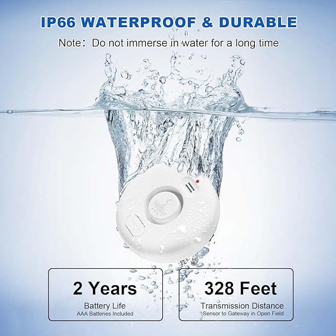 WiFi Water Leak Detectors for Home 3 Pack, Wireless Smart Water Leak Sensor - Image 5