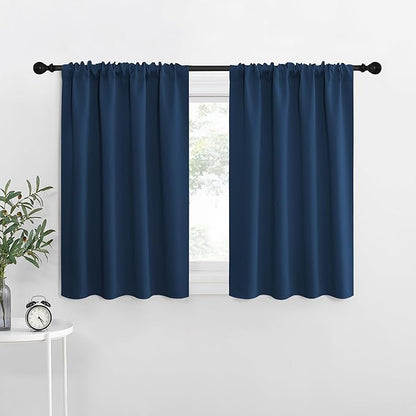 NICETOWN RV Blackout Curtains for Camper Windows, Moroccan Blue, Kitchen by NICETOWN