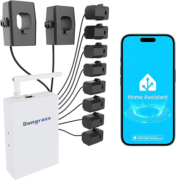 Sungrass Home Energy Monitor for Home Assistant-Real Time Electricity Usage by Unknown