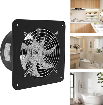 XUFOPLY 7.68 Inch Exhaust Fan, 110V 80W Wall Mounted Vent Fans 2600RPM Kitchen - Image 4
