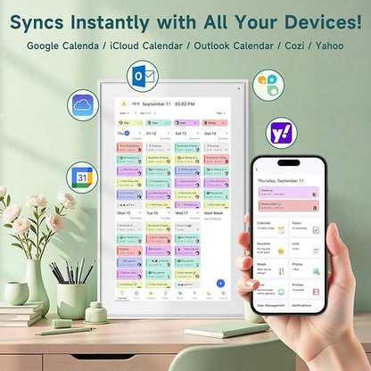 21.5 Inch Smart Digital Calendar – Electronic Chore Chart & Planner - Image 5