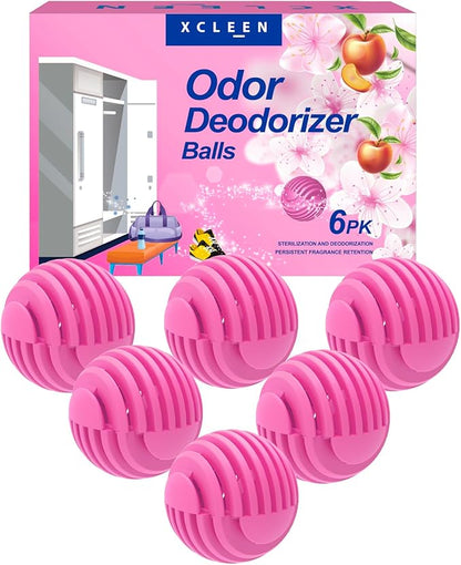Shoe Deodorizer Balls, Sneaker Odor Eliminator, Long-Lasting Air Freshener by Xcleen
