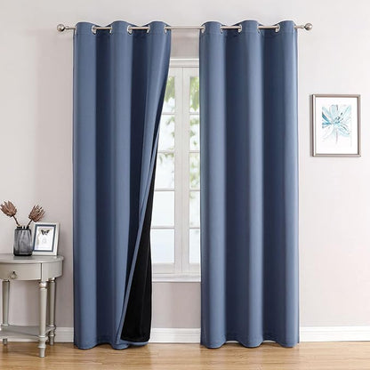 ChrisDowa 100% Blackout Curtains 72 inch Long by ChrisDowa