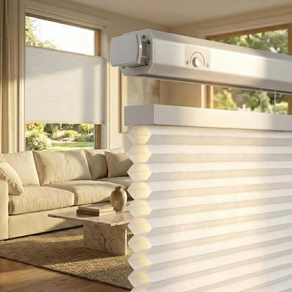 Grandekor No Drill Top Down Bottom Up Cellular Shades Blackout,27Wx64H | 1.5" Large Cell Honeycomb Design with Thermal Insulation, Cordless Operation, Privacy Control & No-Drill Rental Friendly