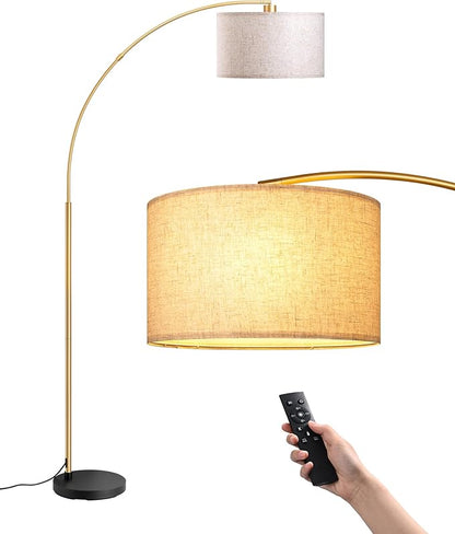EDISHINE 78.3" Gold Arched Floor Lamp - Image 9