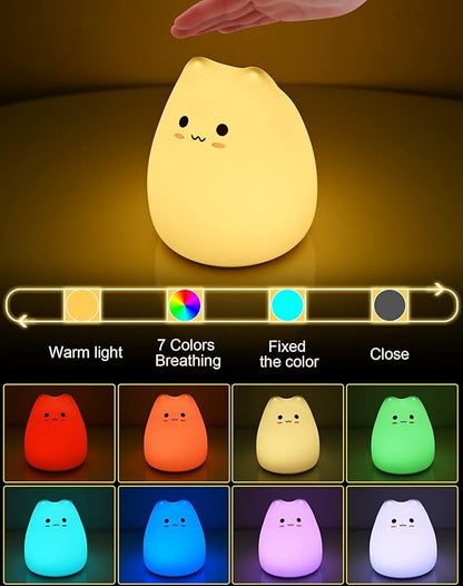 LED Cat Night Light, Battery Powered Night Light - Image 2