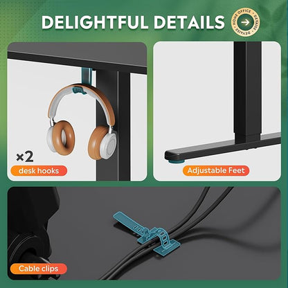 DEVAISE L Shaped Standing Desk Adjustable Height, Dual Motor Electric Corner - Image 7