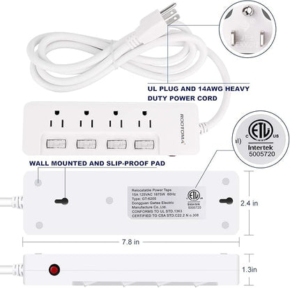 Appliance Extension Cord with Individual Switches on Off - 6 FT - Image 7