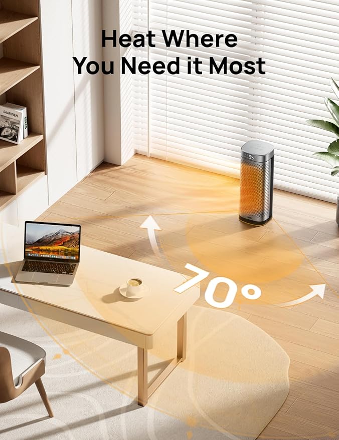DREO Space Heaters for Indoor Use, Fast Heating Portable Heaters - Image 6