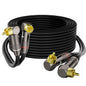 Right Angle RCA Cable 6 FT, 90 Degree 2RCA to 2RCA Stereo Audio Cable, Zinc by Mygatti