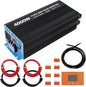 4000W Pure Sine Wave Inverter, 1 USB Port 5v/3.4a, LCD Display&Remote Controller by Unknown