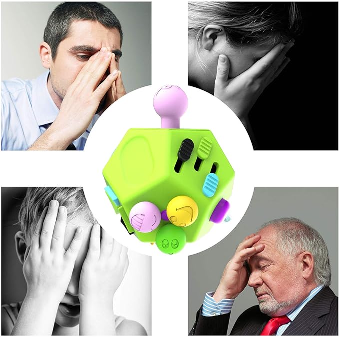 Fidget Dodecagon –12-Side Fidget Toys Cube Relieves Stress and Anxiety Anti - Image 7