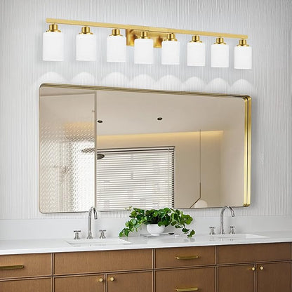 DIKAIDA 52inch Gold Bathroom Light Fixtures, Modern Bathroom Vanity Light - Image 5