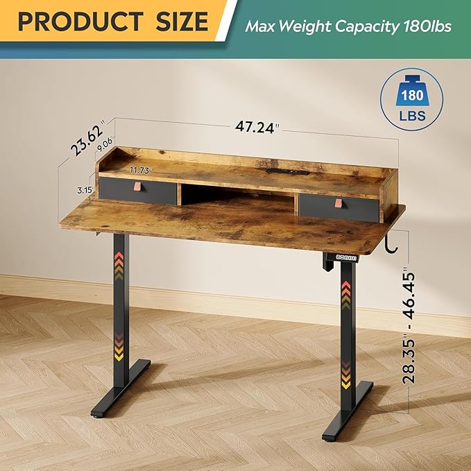 DEVAISE 48×24 Inches Electric Standing Desk - Image 3