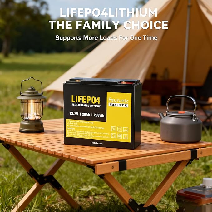 12V 20Ah Deep Cycle LiFePO4 Battery, 12 volt lithium phosphate battery - Image 7