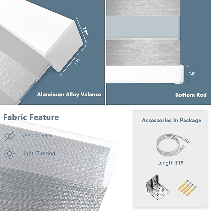 COOLWINDS Motorized Zebra Blinds - Image 5